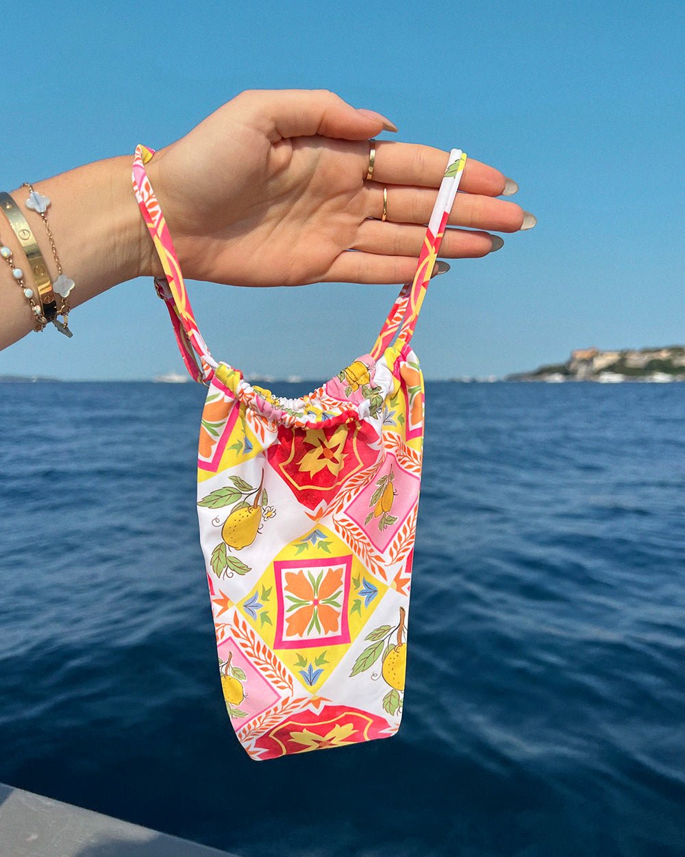 CHEEKY BIKINI BOTTOM - Pink Limoncello - Littl Swim