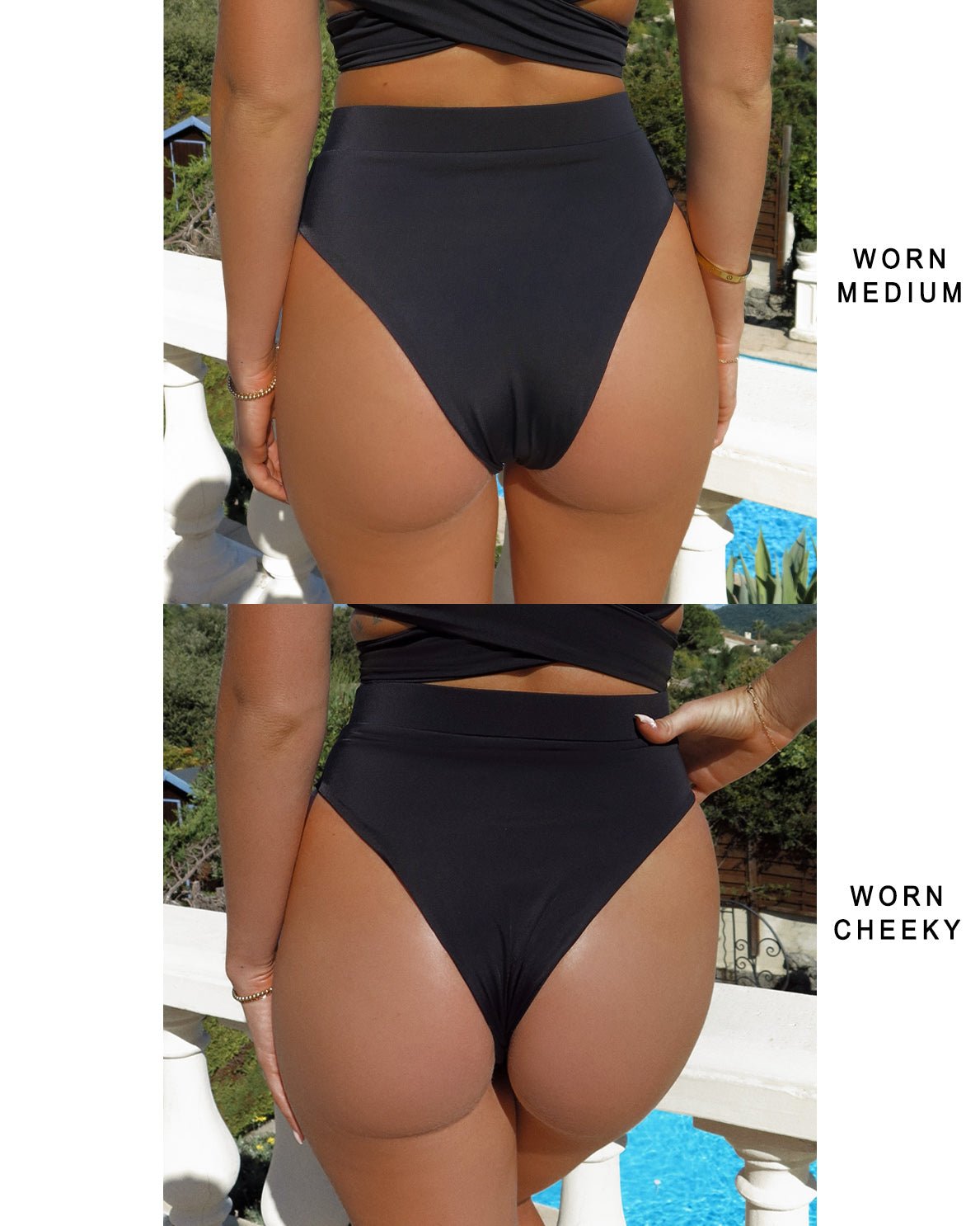 PASSIONATE BIKINI BOTTOM - Nero - Littl Swim