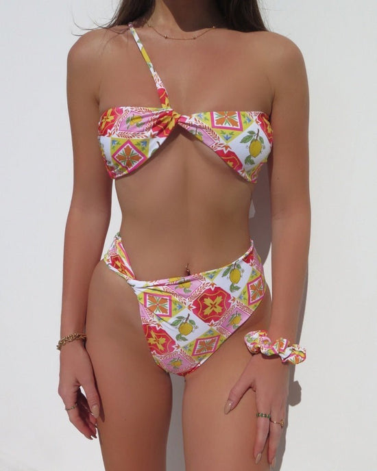 REFINED BIKINI BOTTOM - Pink Limoncello - Littl Swim